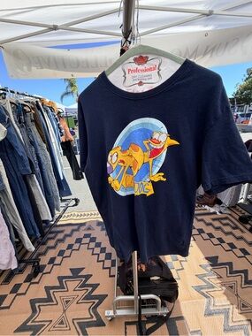 Nickelodeon Navy Blue Tee with White Logo Print